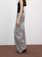 Gray Loose Straight Jeans